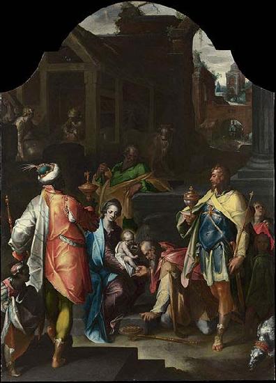 Bartholomeus Spranger The Adoration of the Kings oil painting image